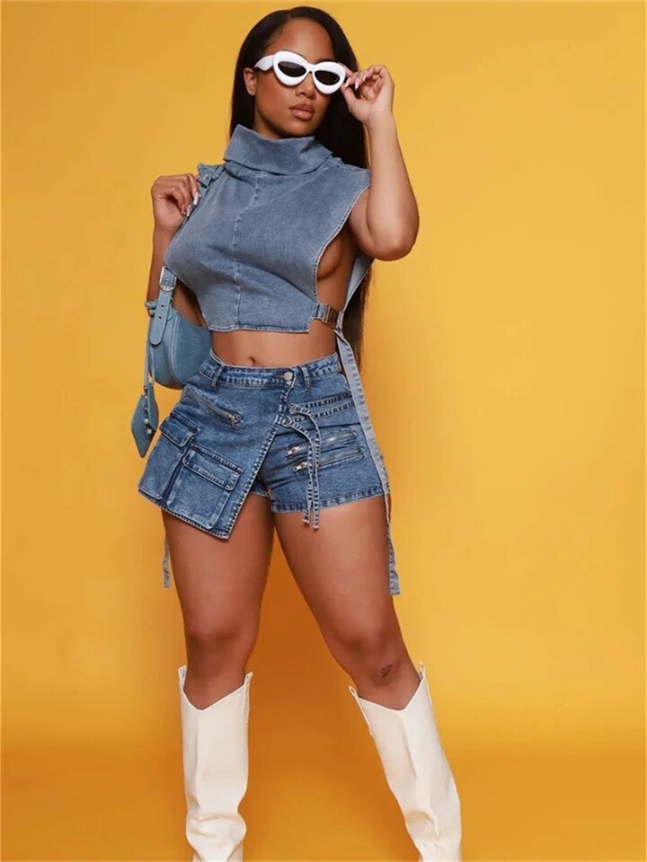 Y2K Denim Shorts