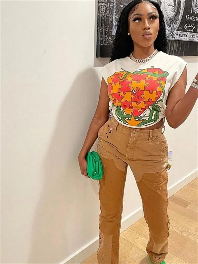 Sleeveless Crop Top
