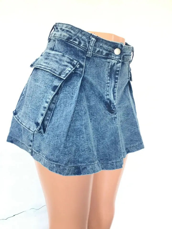 Denim y2k Skirt