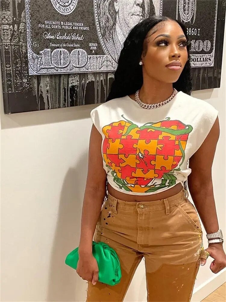 Sleeveless Crop Top