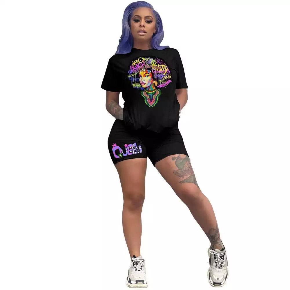 Crown Me Shorts Set