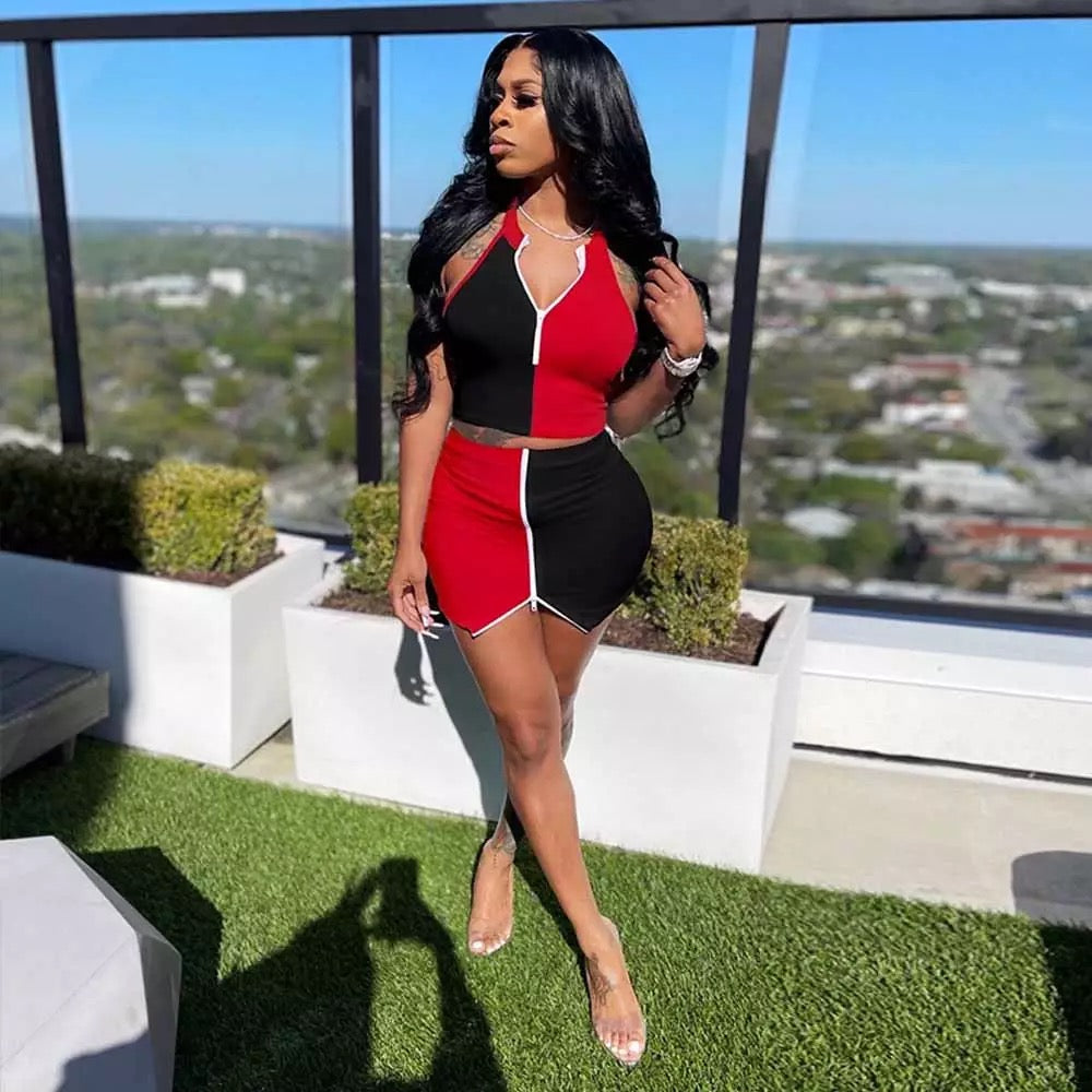 Hate To See Me Leave Skirt Set