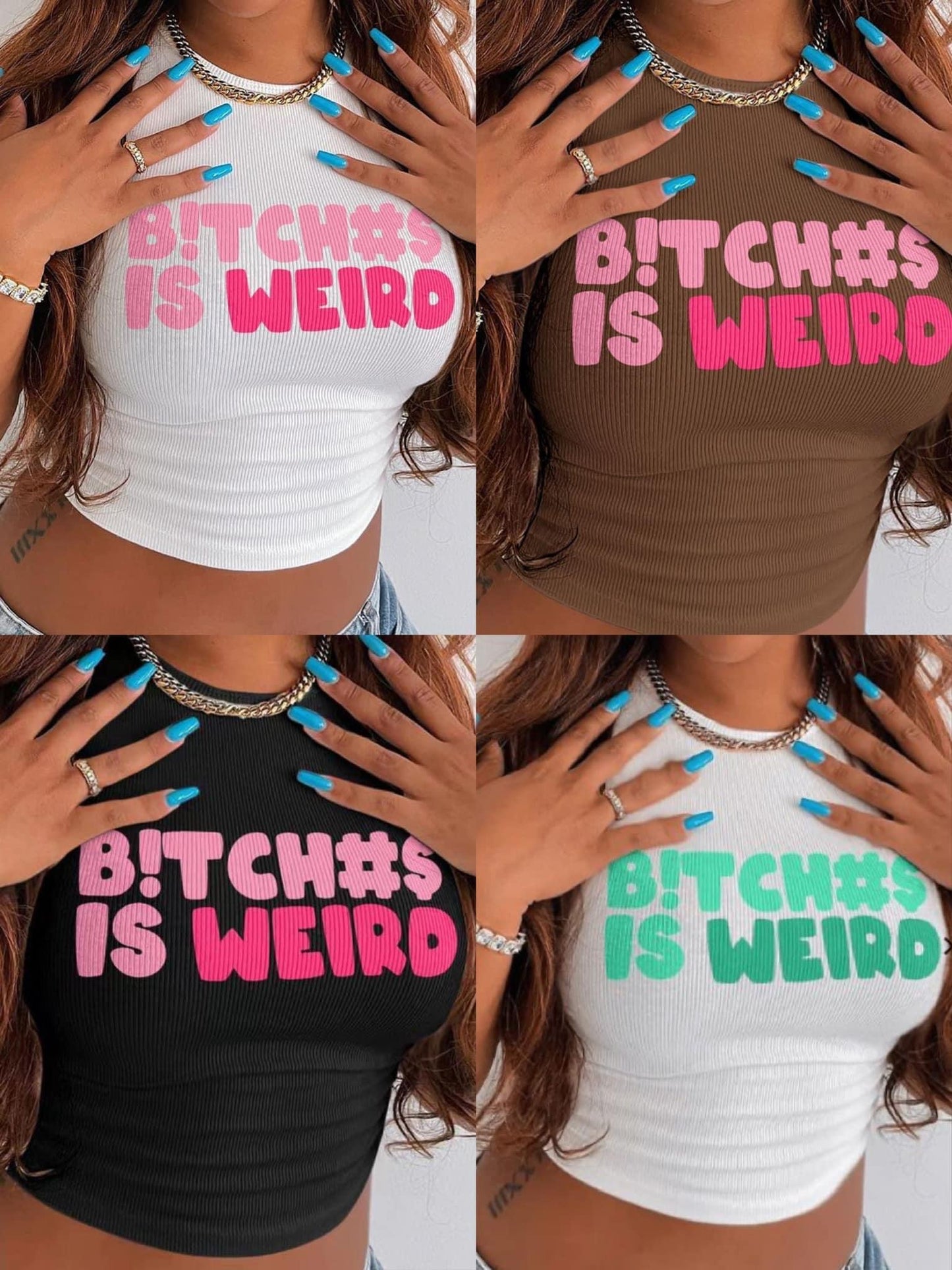 Btc Is Weird Crop Top