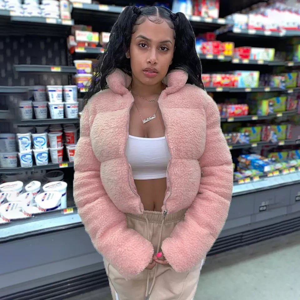 Fur puffer