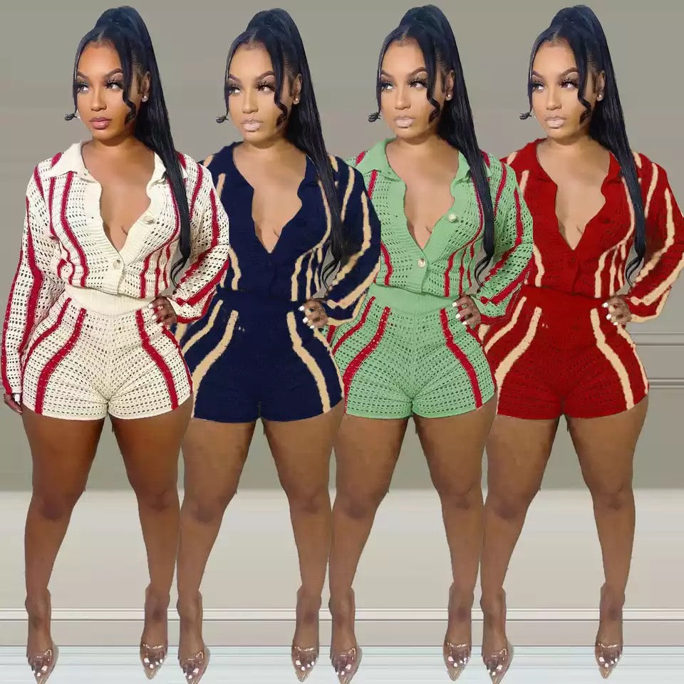 Cardigan Knitted Set