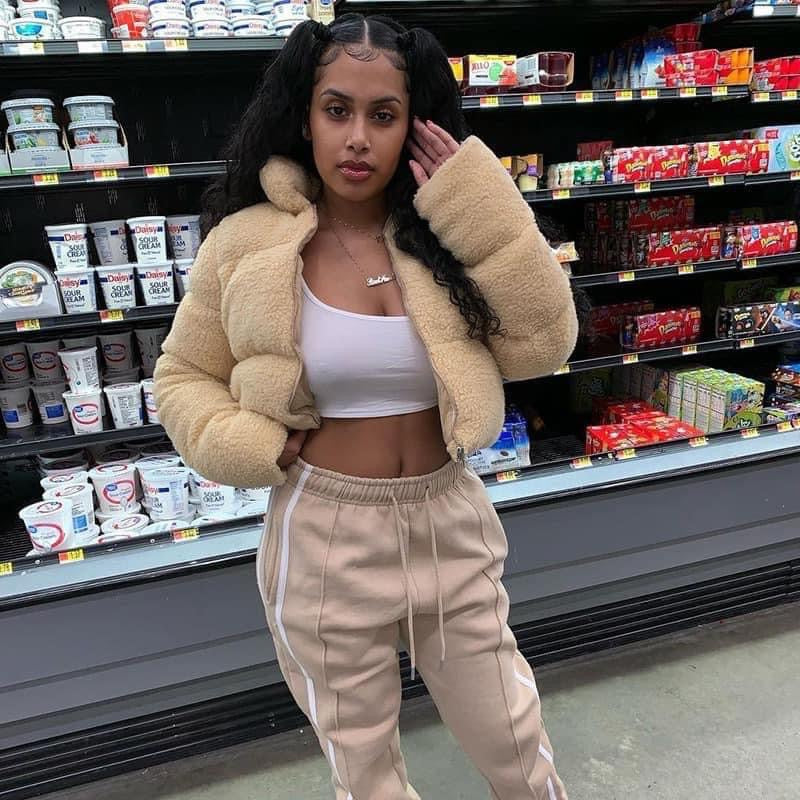 Fur puffer
