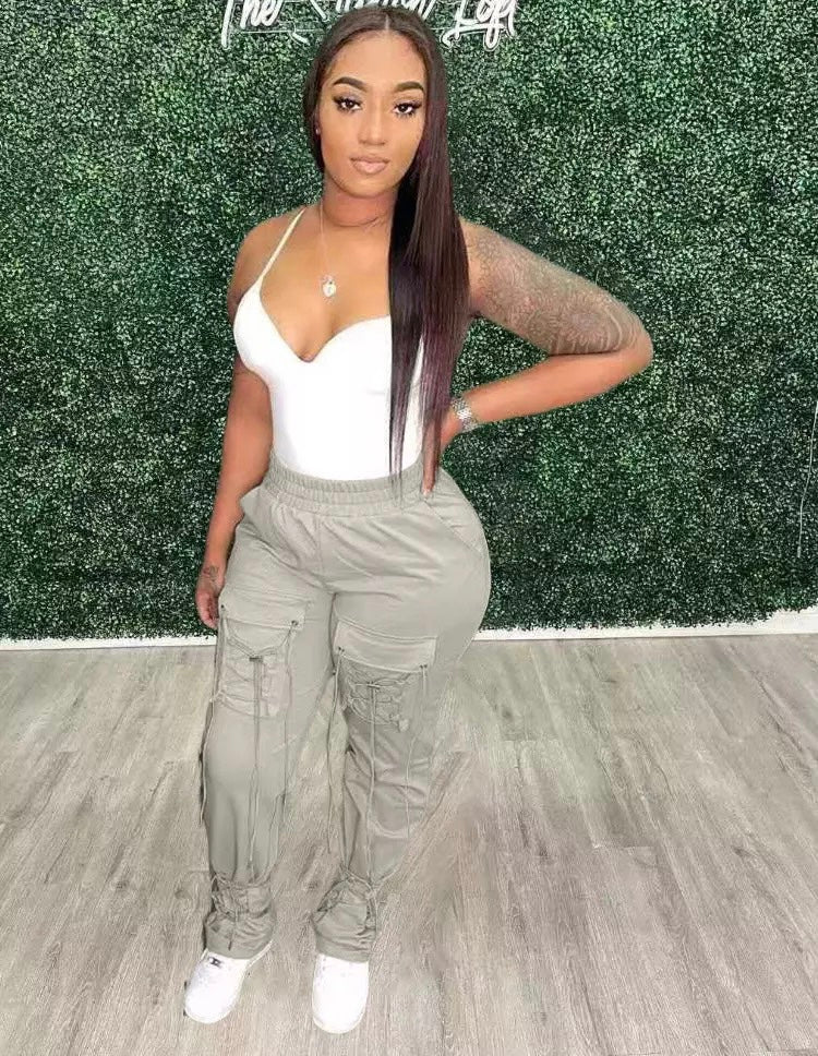 High waist Baggy Pants