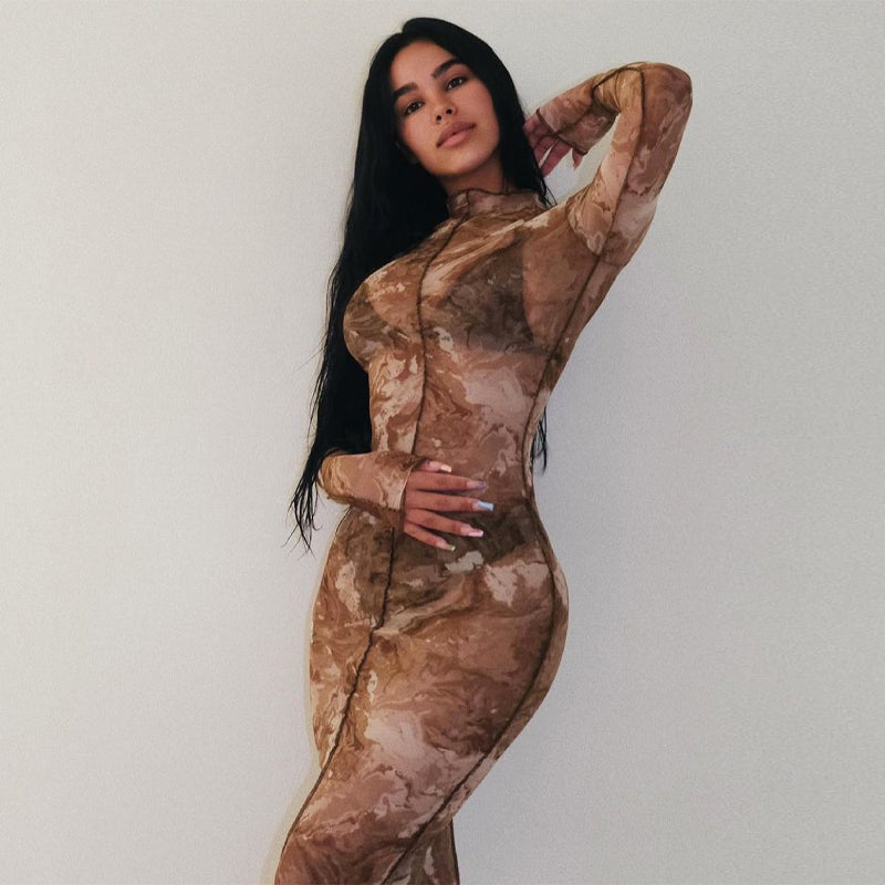 Light As A Feather Mesh Long Robe